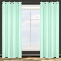 Zasłona gotowa na przelotkach ADORE 140x250 Design91 jasnomiętowy