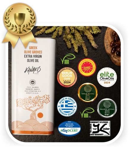 Oliwa z oliwek Extra Virgin Grecka Tradycyjna PDO 5l ŚWIEŻY ZBIÓR 2024/2025 na Arena.pl