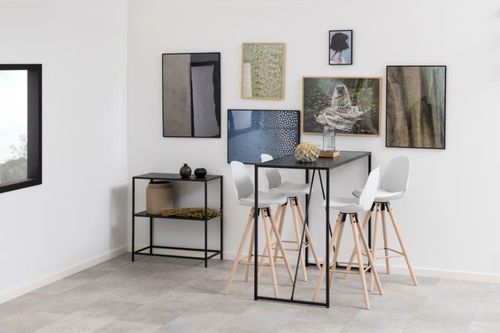 Stołek barowy Oslo biały wood na Arena.pl