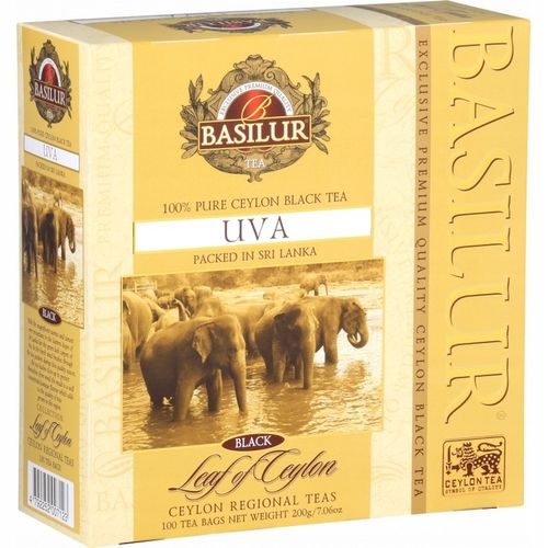 Basilur UVA herbata ekspresowa CZARNA bez dodatków CEYLON - 100 x 2 g na Arena.pl