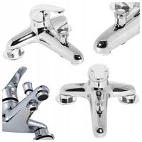 BATERIA WANNOWA STOJĄCA 2-OTWOROWA 145MM MOSIĄDZ RETRO KLASYCZNA NAWANNOWA