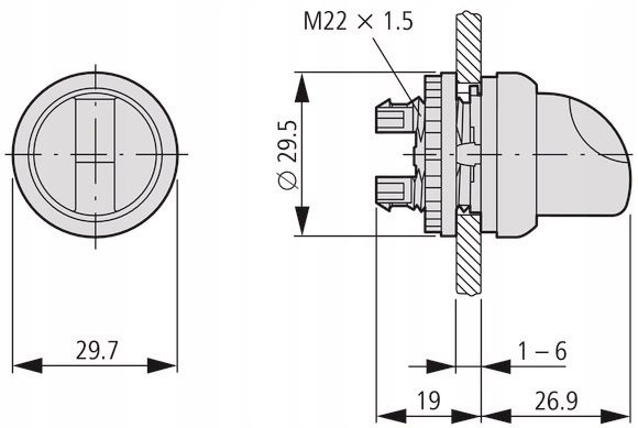 Przełącznik M22-WRK ( 0-I ) 216867 zdjęcie 8