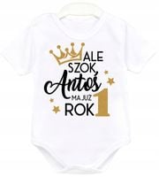 Body kr rękaw URODZINY Ale szok mam już rok r. 86