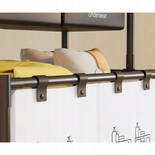 KOSZ NA PRANIE BIELIZNĘ POJEMNIK DUŻY DO PRANIA SKŁADANY WOREK na Arena.pl