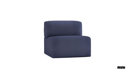 Fotel Block niebieski ciemny na Arena.pl