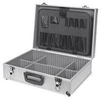 Walizka aluminiowa na narzędzia przegródkam 46x15x33cmi swe