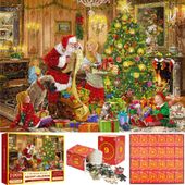Kalendarz Adwentowy Puzzle 1008 Elementów 70x50 cm Dekoracja Świąteczna