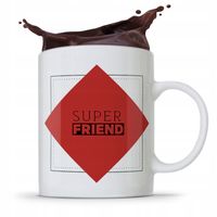 Kubek Prezent Dla Przyjaciela Super Friend Z Nadrukiem Ze Zdjęciem