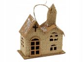 domek  jutowy zawieszka |  XMC-16057