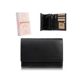 portfel damski skórzany czarny portmonetka rfid brodrene g-25mn/bl