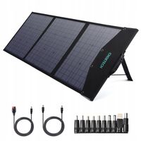 CHOETECH ŁADOWARKA SOLARNA DUŻA SKŁADANA PANEL SŁONECZNY 200W POWERBANK USB