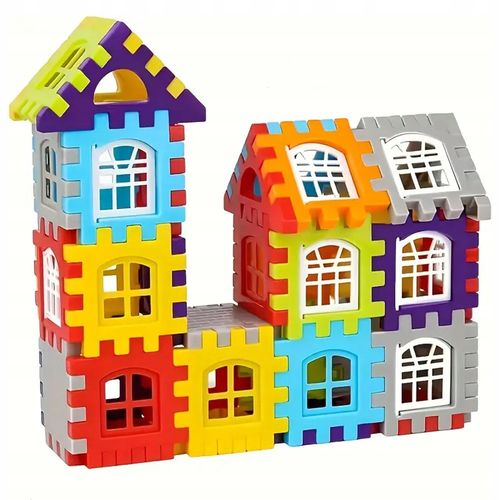 KLOCKI KONSTRUKCYJNE BUDOWLANE WAFLE 100 ELEMENTÓW DO BUDOWANIA DLA DZIECI na Arena.pl