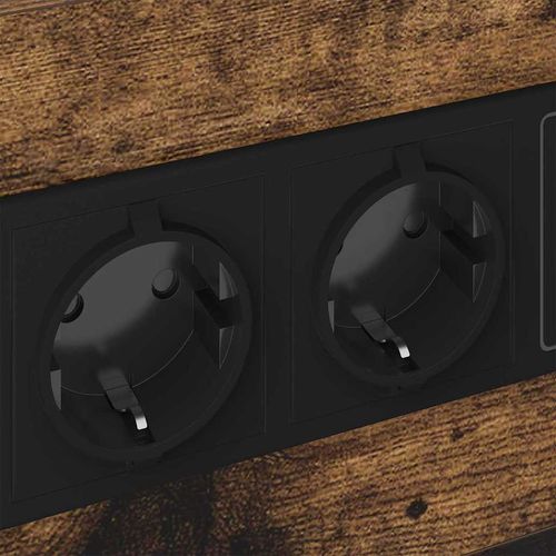 Szafka Nocna z szufladą 2 pcs Wędzony dąb 40 x 31 x 60 cm na Arena.pl