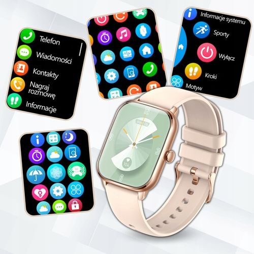 SMARTWATCH DAMSKI ZEGAREK PL MENU POWIADOMIENIA ROZMOWY SMART WATCH na Arena.pl