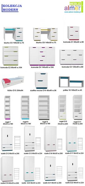 szafa MODERN C13 90x55 w.224 zdjęcie 6