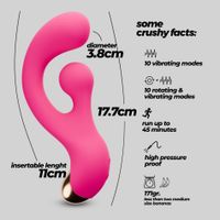 Crushious Pleaser Vibrator With Rotating Stimulation