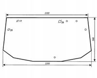Szyba tylna do ciągnika FENDT Farmer 200S 294812051010