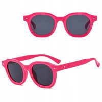 OKULARY PRZECIWSŁONECZNE filtr UV400 Różowe damskie + ETUI+ŚCIERKA
