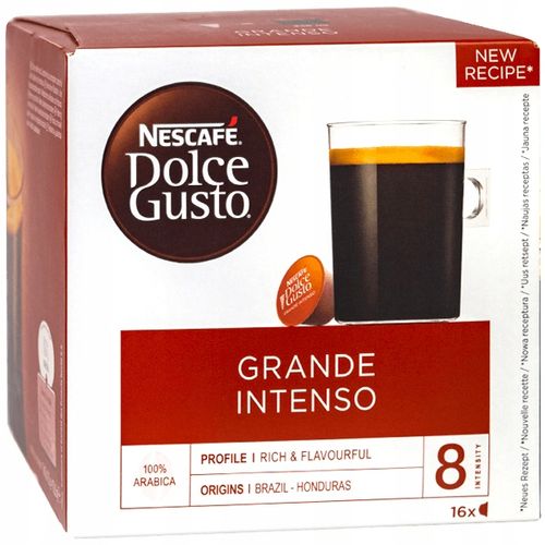 Kawa kapsułki DOLCE GUSTO - NESCAFE GRANDE INTENSO 16szt + videobook GRATIS na Arena.pl