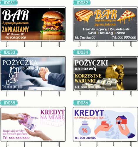 BANER REKLAMOWY 300x150cm projekt w cenie różne wzory ZIELONY ŁAD GŁÓD na Arena.pl