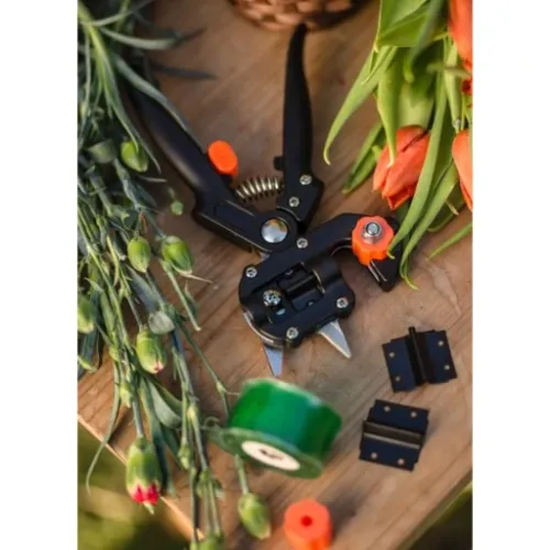 ZESTAW SEKATOR NOŻYCE NOŻYCZKI OGRODOWE DO SZCZEPIEŃ OKULIZACJI DRZEW TAŚMA na Arena.pl