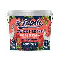 ŁAPSIE Owoce lasu Kabanosy sarna z żurawiną 160g