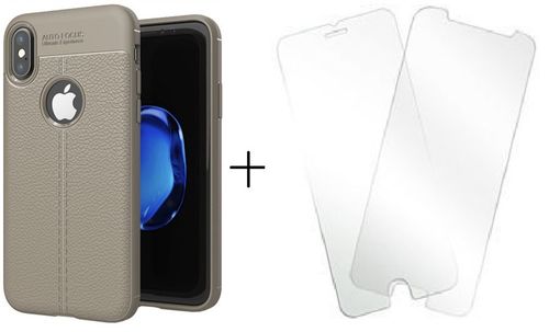 CASE ETUI IPHONE X SZARE + SZKŁO GRATIS na Arena.pl