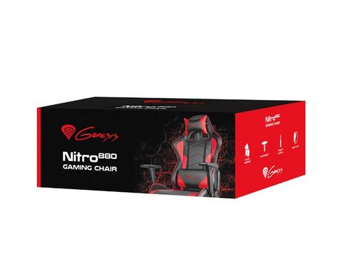 FOTEL DLA GRACZA GENESIS NITRO880 BLACK RED na Arena.pl