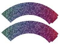 Papilotki na babeczki Disco Party, 6 szt.