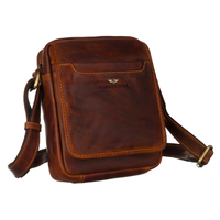 skórzana listonoszka męska na ramię - peterson