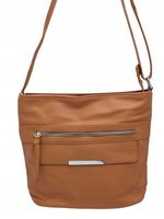 Herisson - torebka worek kieszonka na zamek brązowy 1052L2092