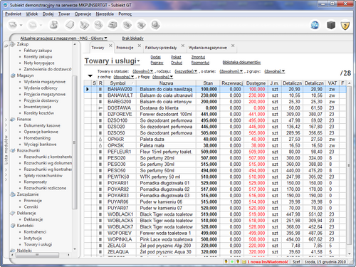 InsERT Subiekt GT system sprzedaży na Arena.pl