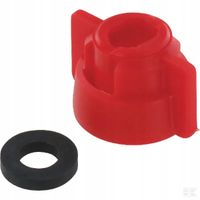 Pokrywka Dyszy, Bagnet,SW8/10,Czerwony,Z Uszczelką