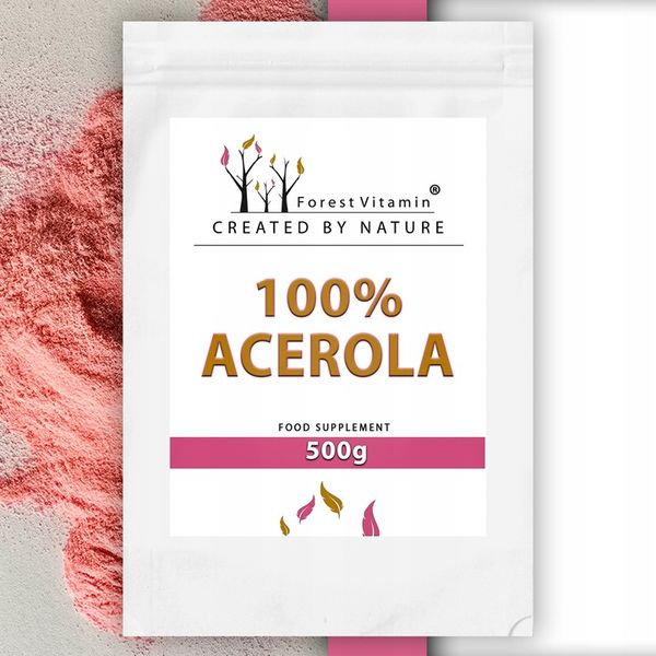 ACEROLA PROSZEK 500g NATURALNA WITAMINA C MOCNA zdjęcie 1