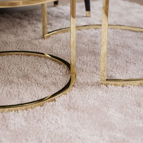 Stolik Ława 2 w 1 CYRYL złoty chrom MARMUR na Arena.pl