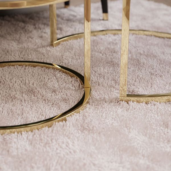 Stolik Ława 2 w 1 CYRYL złoty chrom MARMUR zdjęcie 2