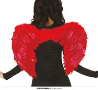 CZERWONE SKRZYDŁA DIABLICA 50x40 cm HALLOWEEN