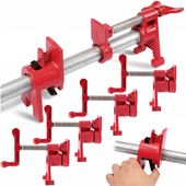 ŚCISK STOLARSKI RUROWY BEZKOŃCOWY 3/4 ZACISK MONTAŻOWY ZESTAW 4 SZTUKI