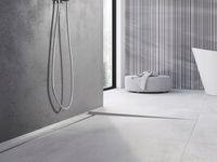 MEXEN LINE-B LISTWA SPADKOWA BRODZIKOWA PODŁOGOWA 120 CM PRAWA INOX