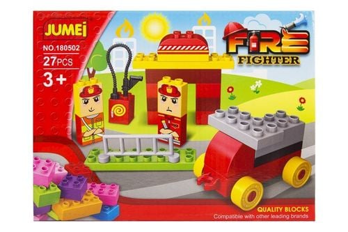 Klocki Jumei 3+ STRAŻ POŻARNA 27 elementów, 26x19cm na Arena.pl