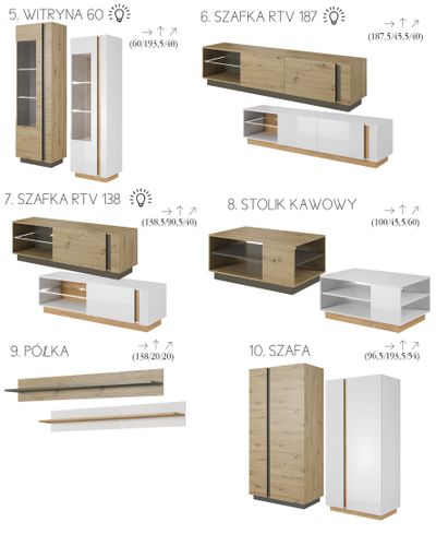 Komoda 138 Kolekcja ABARCO na Arena.pl