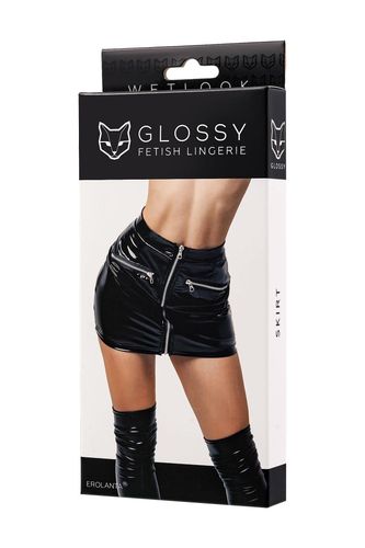 Glossy Billie, Skirt, Wetlook, Black, L na Arena.pl