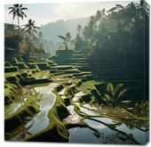 Obraz 90x90cm Zielone Sanktuarium