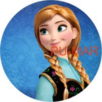 Opłatek na tort KRAINA LODU FROZEN Elsa Anna Postać Bajka Tekst Gratis