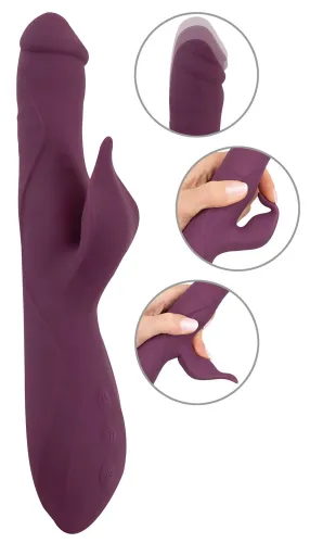 javida 3f vibrator thrusting - wibrator wielofunkcyjny, silikonowy na Arena.pl