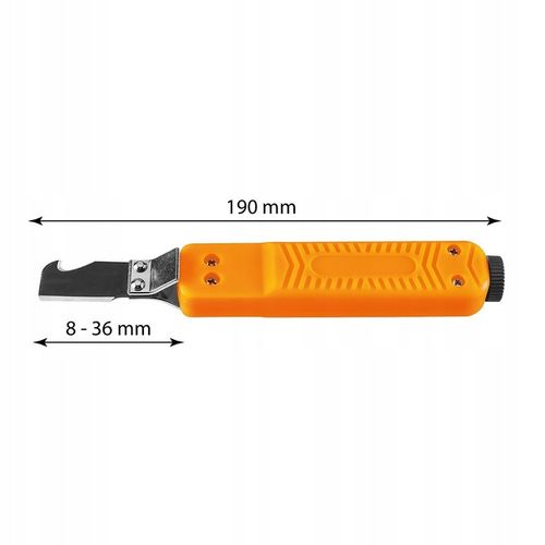 Ściągacz izolacji z hakiem nóż elektryka 180mm 01-547 NEO TOOLS na Arena.pl