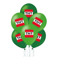 Balony z nadrukiem piksele TNT Minercaft 30cm 12szt.