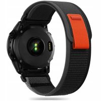Pasek Nylon Tech-Protect Do Garmin Fenix 5/6/6 Pro/7 Czarny Pomarańczowy