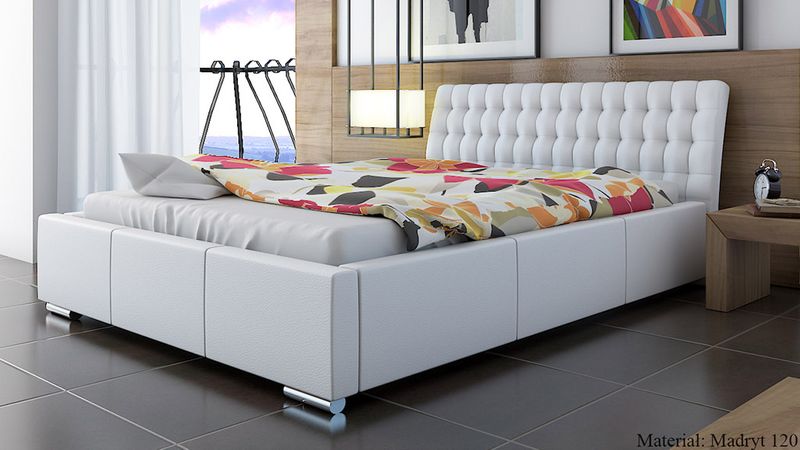 FUNKCJONALNE ŁÓŻKO TAPICEROWANE Z POJEMNIKIEM 160x200 zdjęcie 10