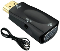 adapter vga do hdmi konwerter hub przejściówka kabel monitor audio usb